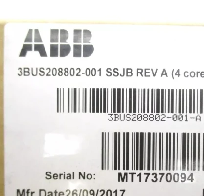 ABB 3BUS 208802-001 Standardowa płyta skorupowa sygnału
